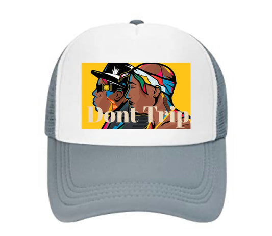 Grey "Dont Trip" Truckerz Hat
